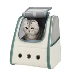 GENERICO - Mochila De Transporte Gatos Transpirable Con Ventana