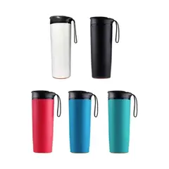 GENERICO - Vaso Portatil Térmico 540ml Blanco Liso