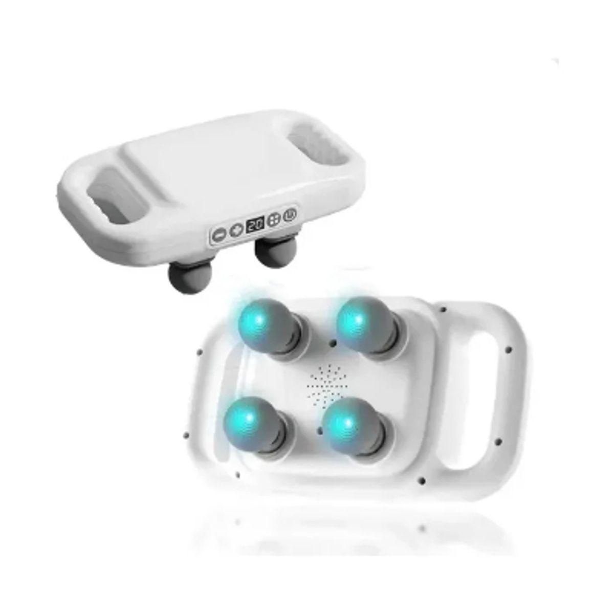 GENERICO - Masajeador Inalambrico Ergonomico Recargable Usb Blanco