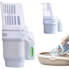 GENERICO - Pala Cuchara Recogedora De Arena Para Gato Con Bolsa