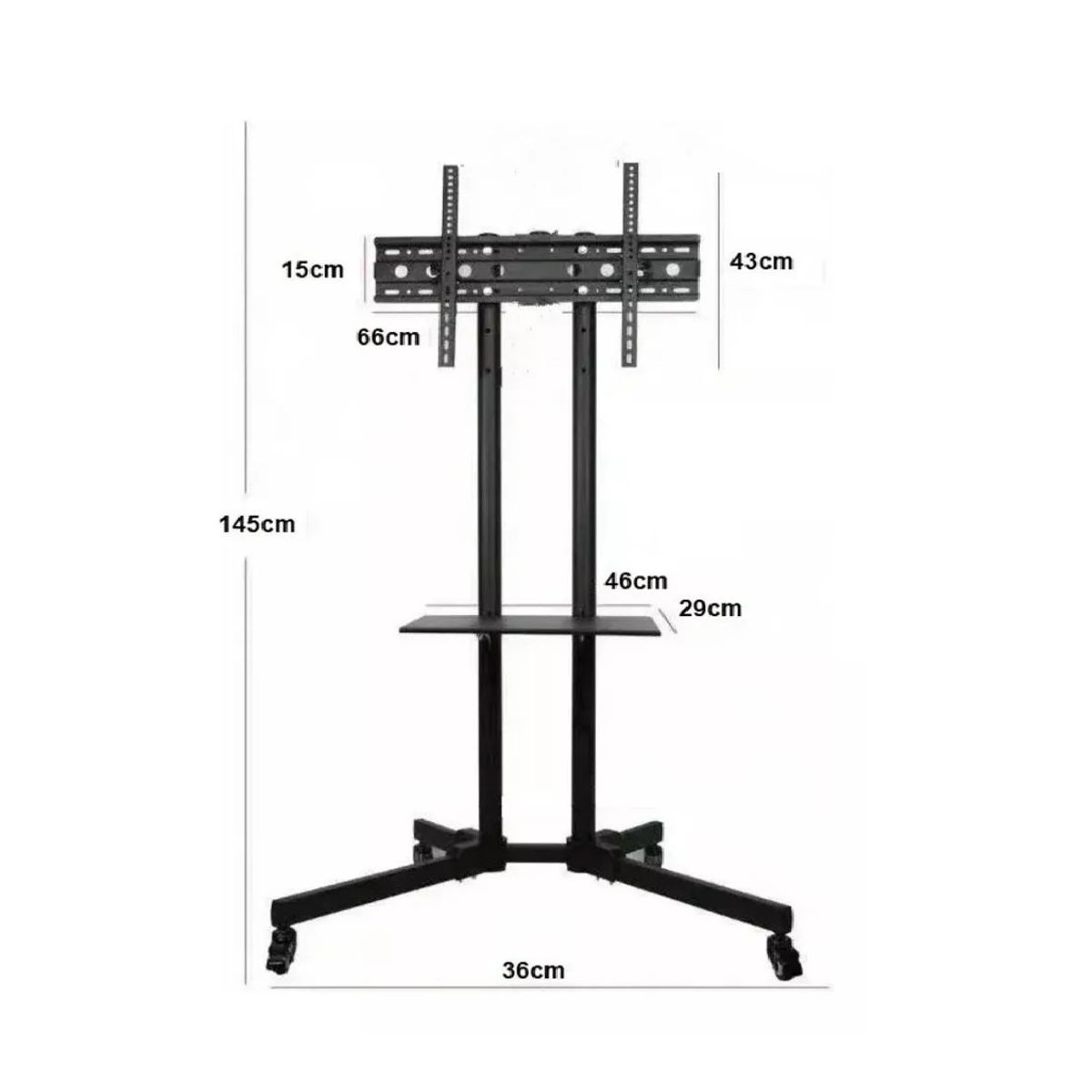 GENERICO - Soporte De Pie Con Ruedas Pantalla Plana Tv Led Lcd 32 70