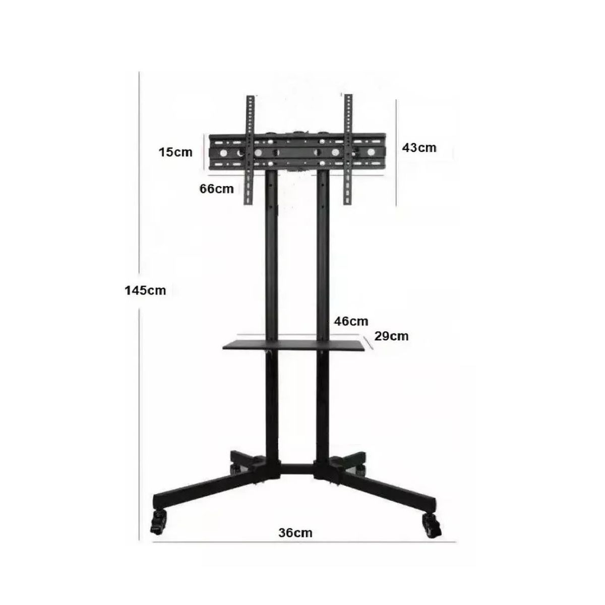 GENERICO - Soporte De Pie Con Ruedas Pantalla Plana Tv Led Lcd 32 70