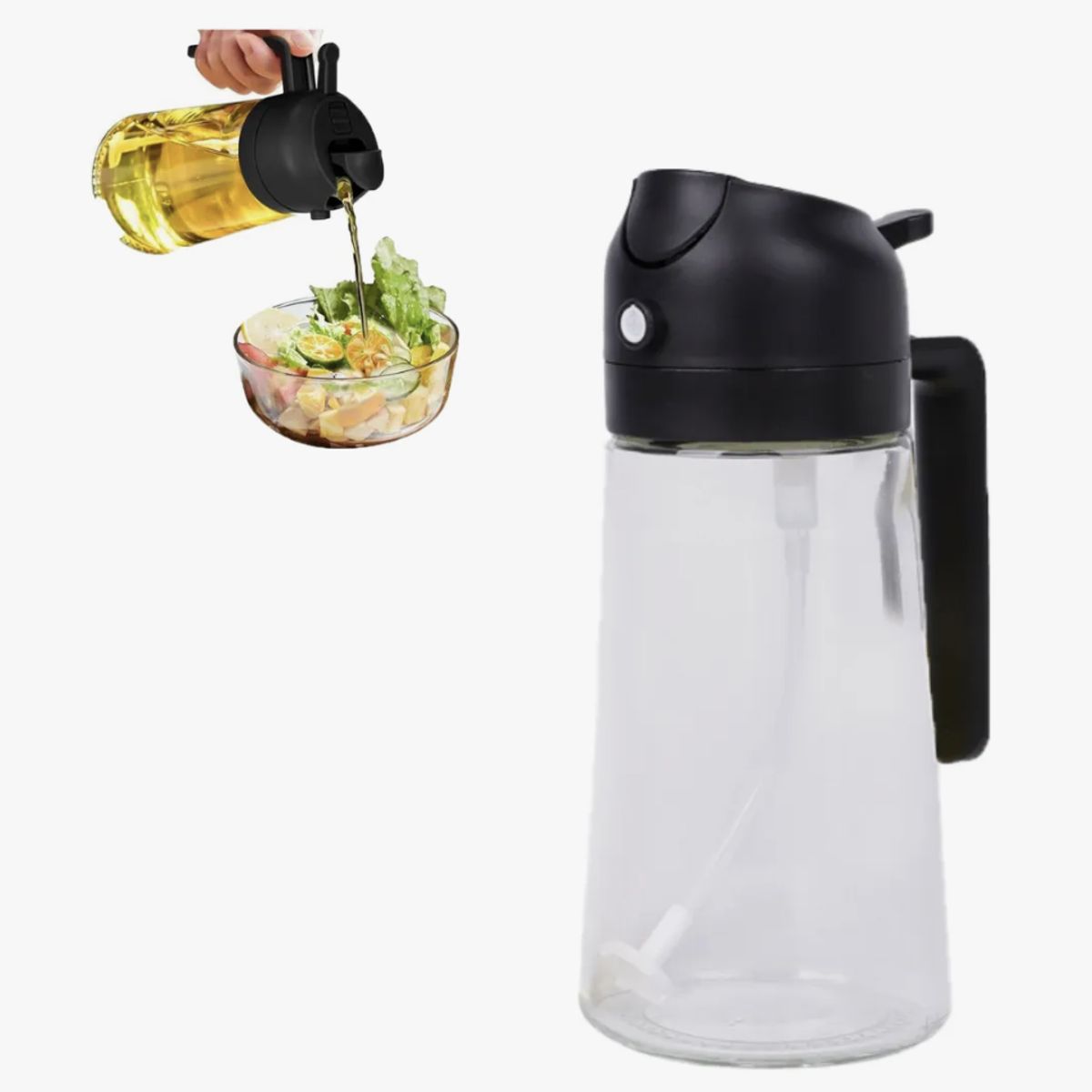 GENERICO - Botella Rociador De Aceite Dispensador Vinagre Spray 470 Ml