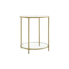 HABITA2 CHILE - MESA DE CENTRO LIGERA 50 CM GOLDEN REDONDA