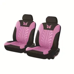 MUNDO MAGIA - Funda Cubre Asientos Auto Universal Forro Color Rosa