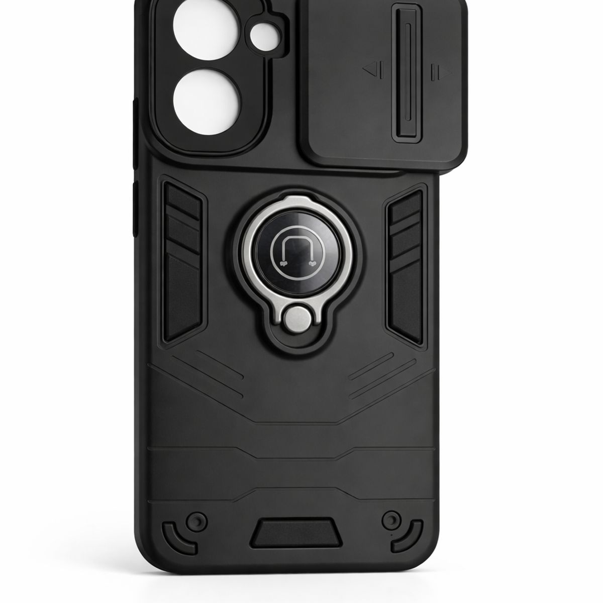 GENERICO - CARCASA PARA MOTOROLA EDGE 50 FUSION ANILLO CUBRE CAMARA COLOR NEGRO