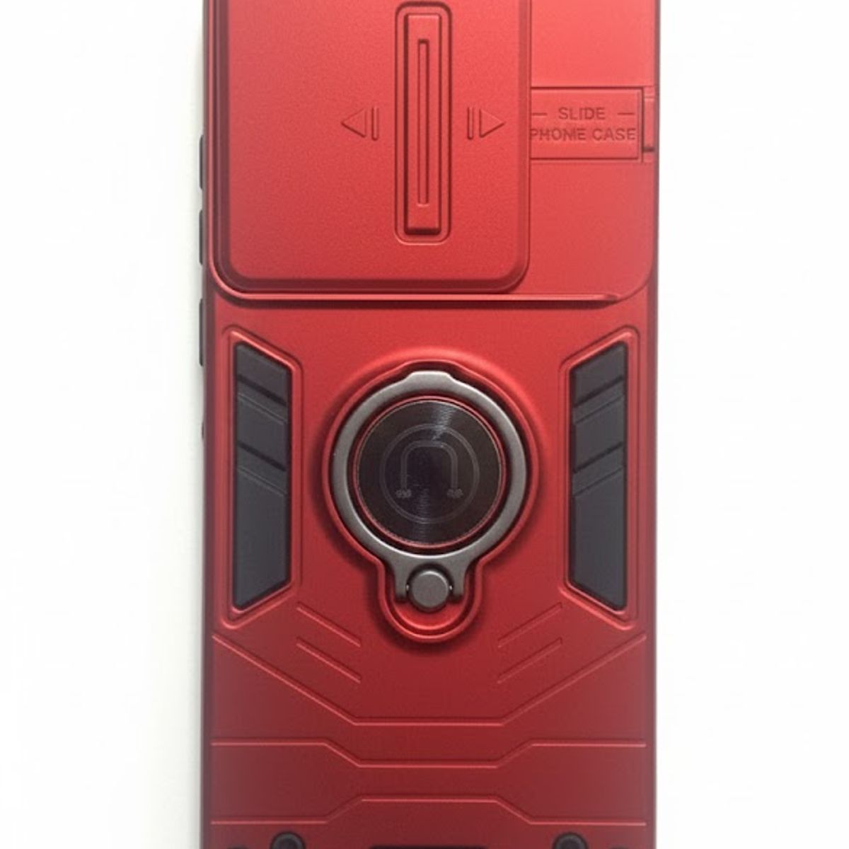 GENERICO - CARCASA PARA MOTOROLA EDGE 50 FUSION ANILLO CUBRE CAMARA COLOR ROJO