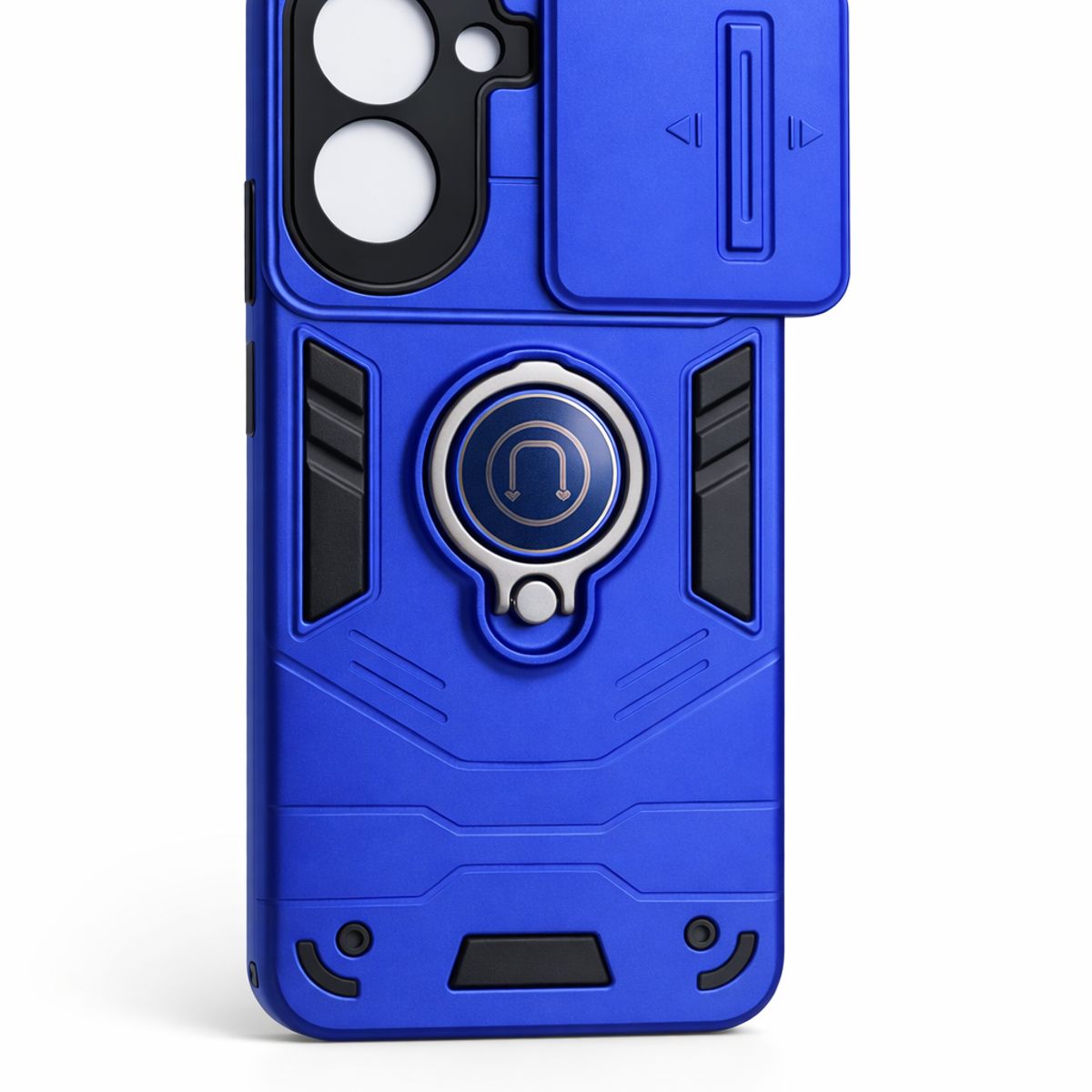 GENERICO - CARCASA PARA MOTOROLA EDGE 50 FUSION ANILLO CUBRE CAMARA COLOR AZUL