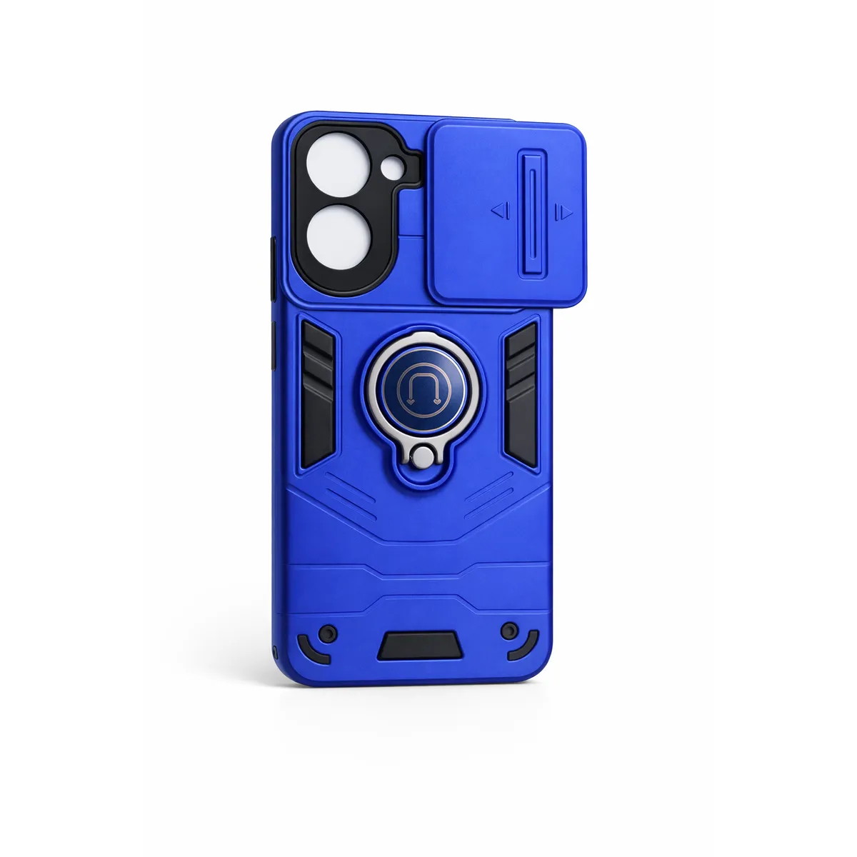 GENERICO - CARCASA PARA MOTOROLA EDGE 50 FUSION ANILLO CUBRE CAMARA COLOR AZUL