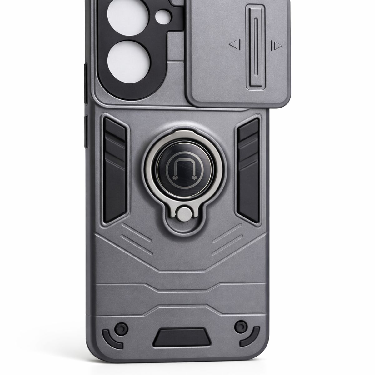 GENERICO - CARCASA PARA MOTOROLA EDGE 50 FUSION ANILLO CUBRE CAMARA COLOR GRIS
