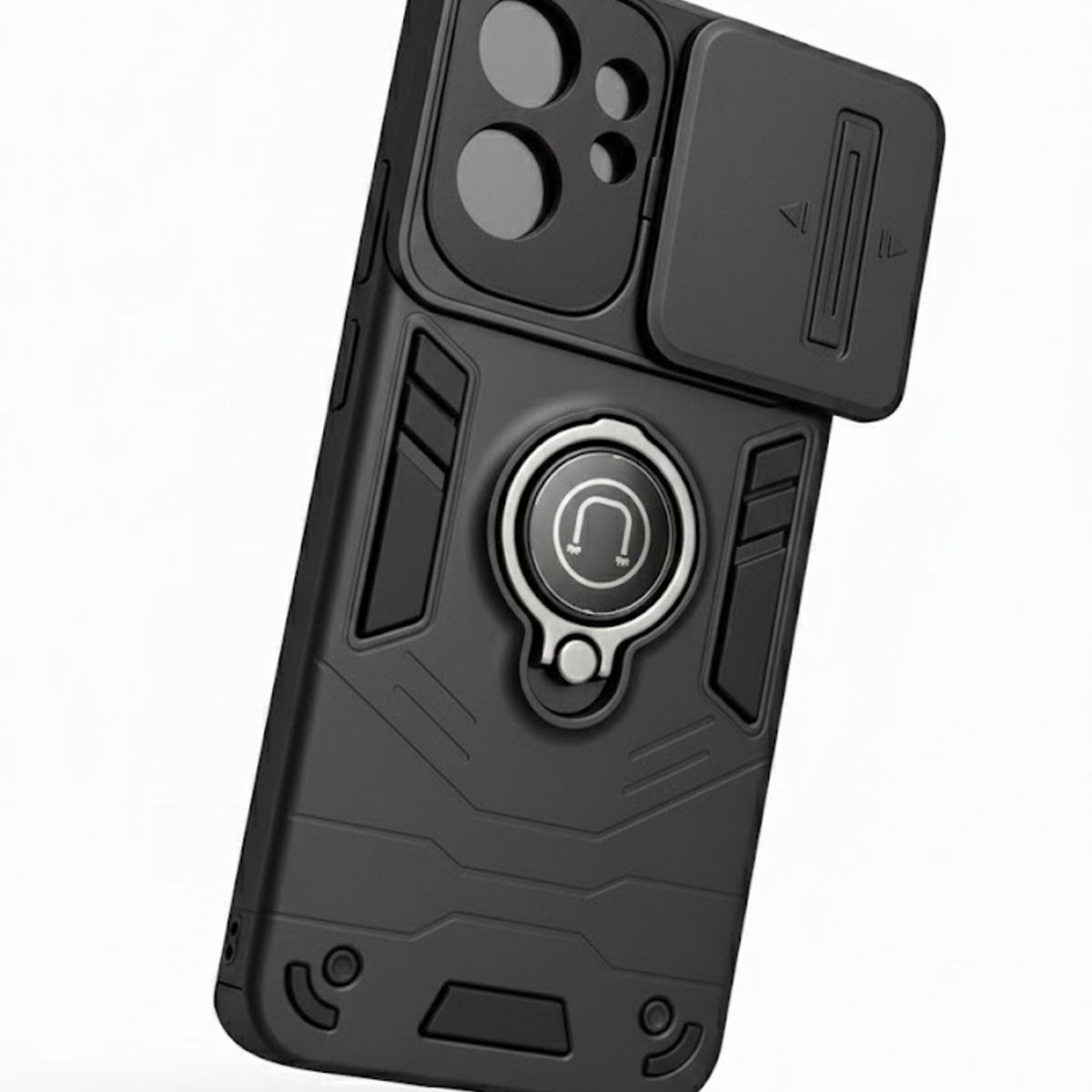 GENERICO - CARCASA PARA HONOR 400 LITE ANILLO CUBRE CAMARA COLOR NEGRO