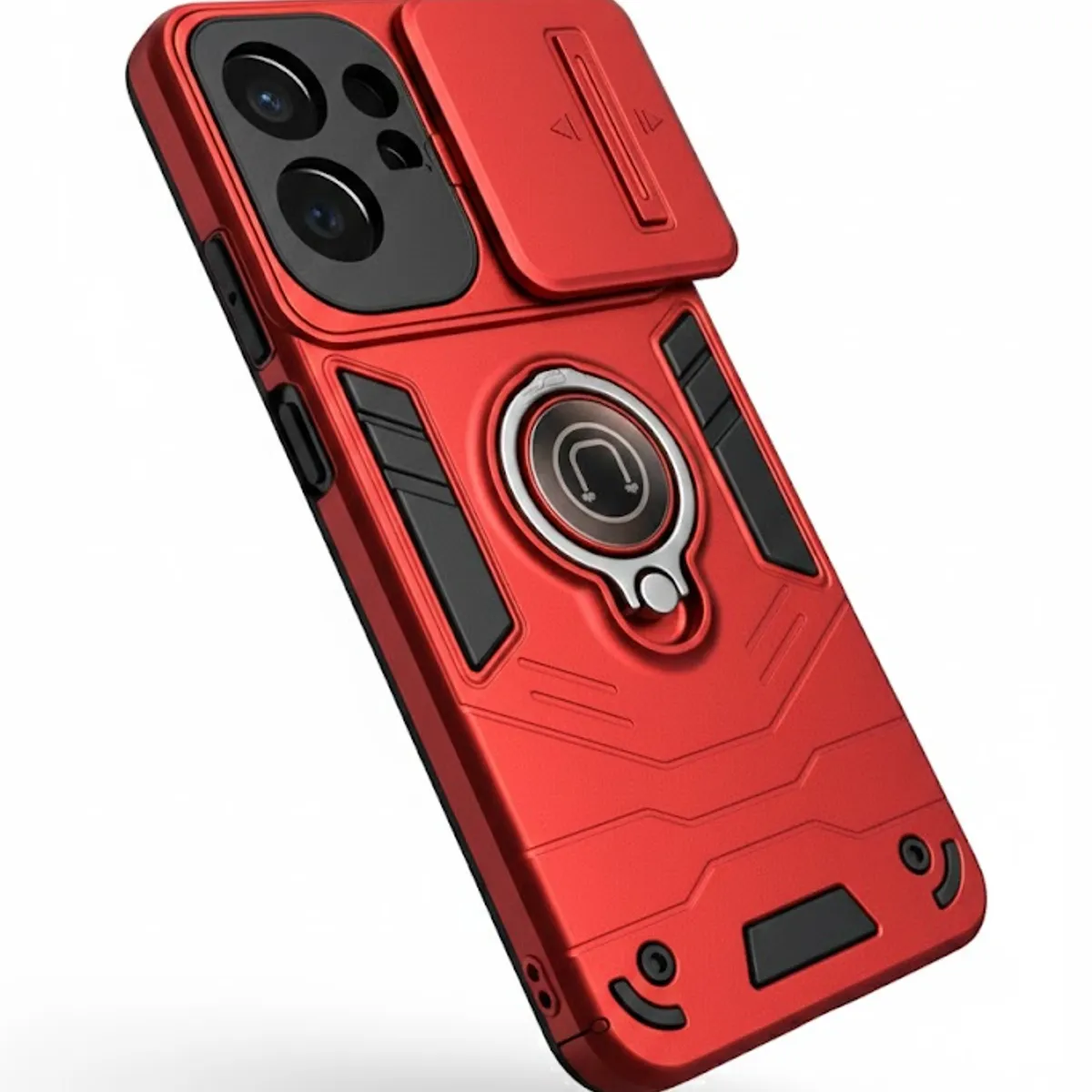 GENERICO - CARCASA PARA HONOR 400 LITE ANILLO CUBRE CAMARA COLOR ROJO