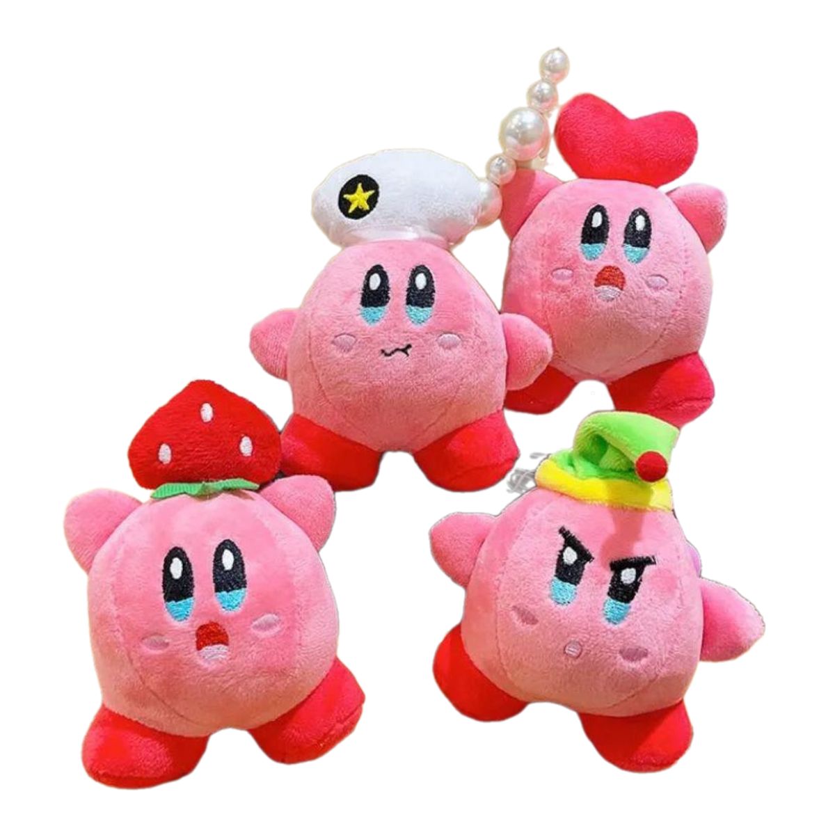 GENERICO - Llavero Kirby Fresa de Felpa