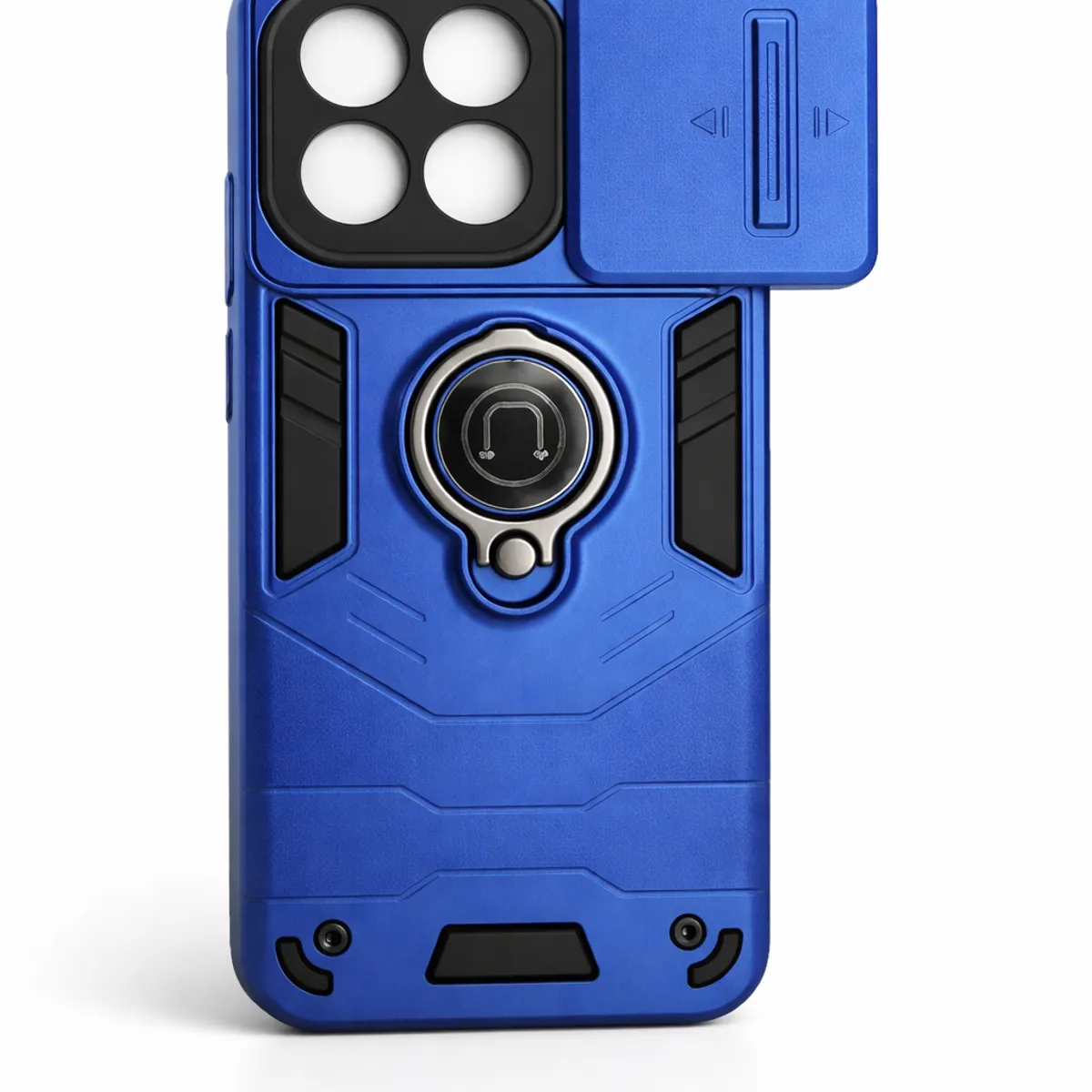 GENERICO - CARCASA PARA XIAOMI REDMI 15T ANILLO CUBRE CAMARA COLOR AZUL