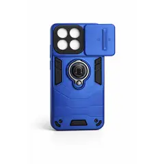 GENERICO - CARCASA PARA XIAOMI REDMI 15T ANILLO CUBRE CAMARA COLOR AZUL