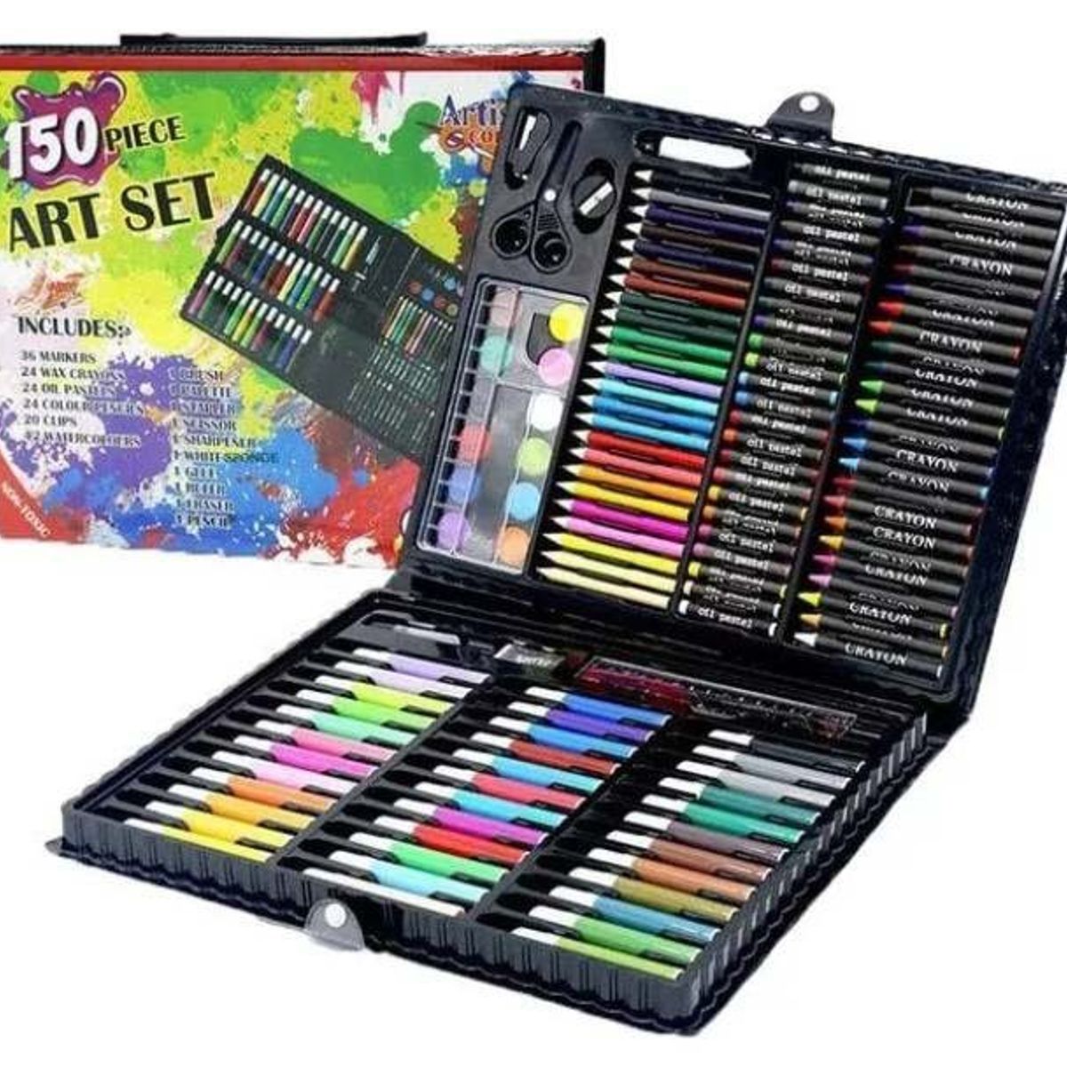GENERICO - Set De Arte Maleta 150 Piezas Lápices Para Colorear