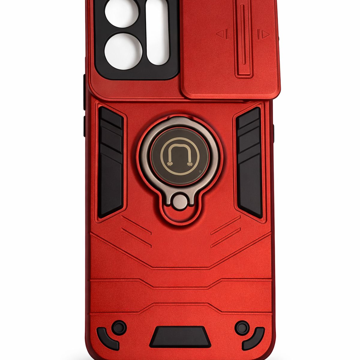 GENERICO - CARCASA PARA HONOR X7C ANILLO CUBRE CAMARA COLOR ROJO