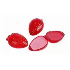 GENERICO - Pack 2 brillos labial bálsamo hidratante frutilla para niña