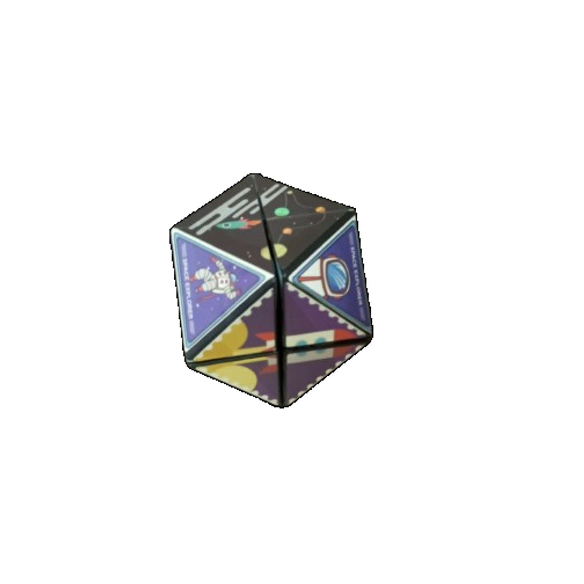GENERICO - Cubo mágico infinito rompecabezas plegable de variedad para niños Material de plastico