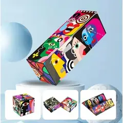 GENERICO - Cubo mágico infinito rompecabezas plegable de variedad para niños Material de plastico