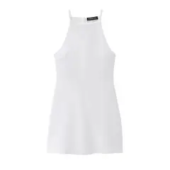 VELVET - Vestido Cuello Halter Almaia Verde