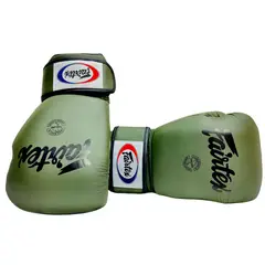 GENERICO - GUANTES DE BOXEO PROFESIONAL FAIRTEX VERDE - 12 OZ - CUERO GENUINO HECHO EN TAILANDIA