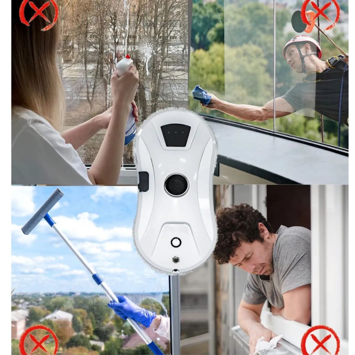 Robot Limpiador de Vidrios Inteligente, marca MOVI - Foto 2