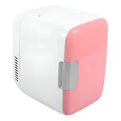 GENERICO - Mini Refrigerador Portatil Auto 12v 4 Litros ROSA