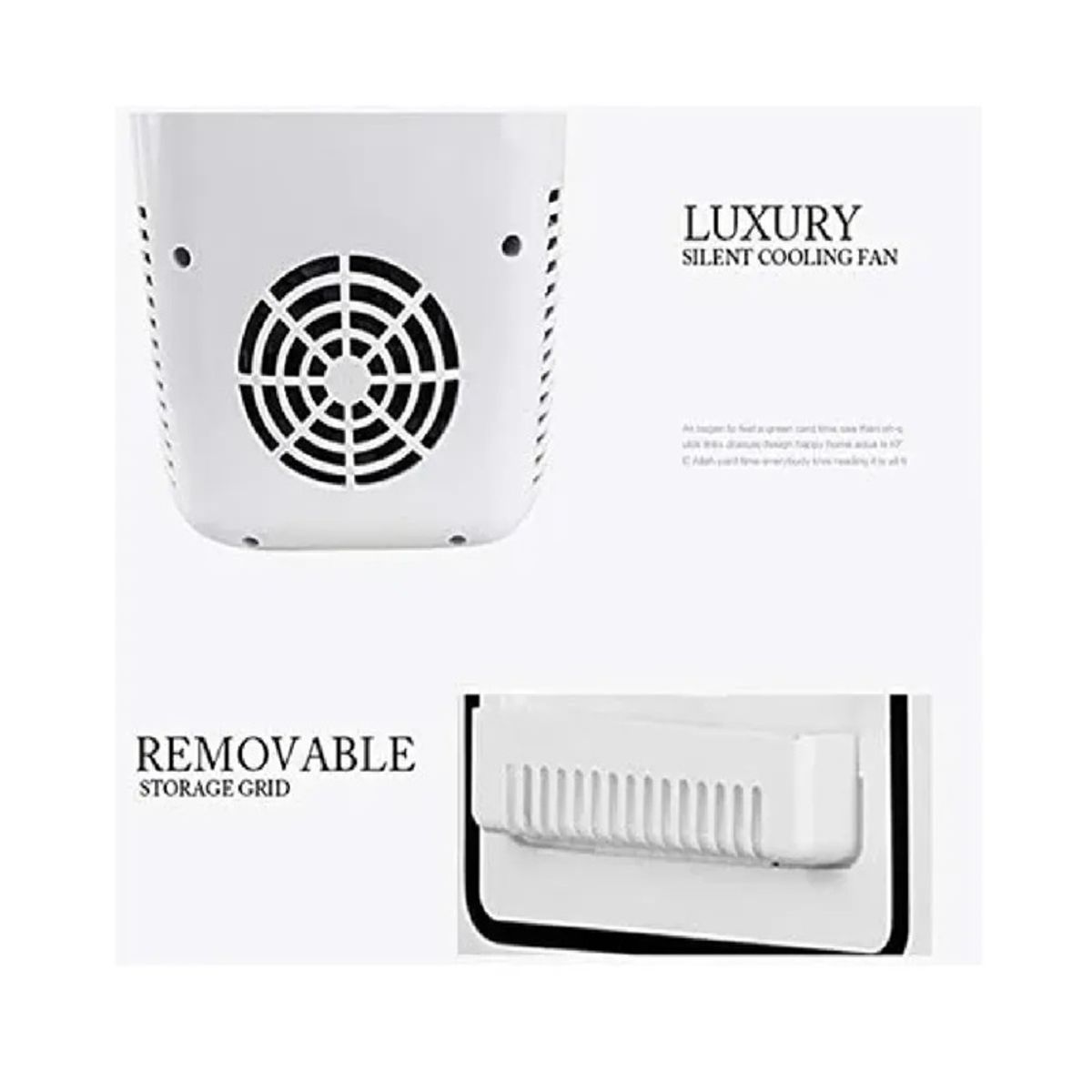 GENERICO - Mini Refrigerador Portatil Auto 12v 4 Litros ROSA