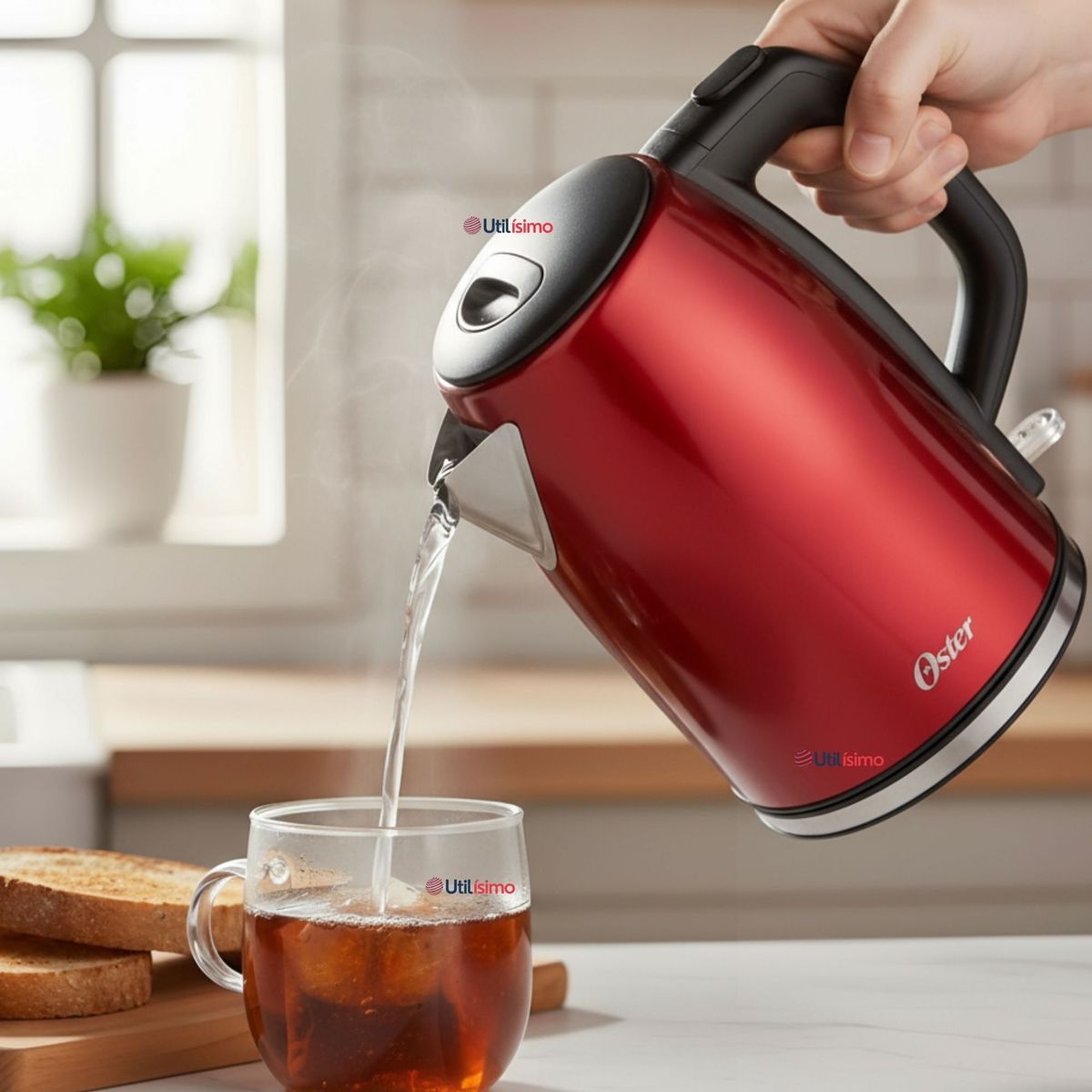 OSTER - Hervidor eléctrico Oster® acero inoxidable 1.7 lt BVSTKT673CR