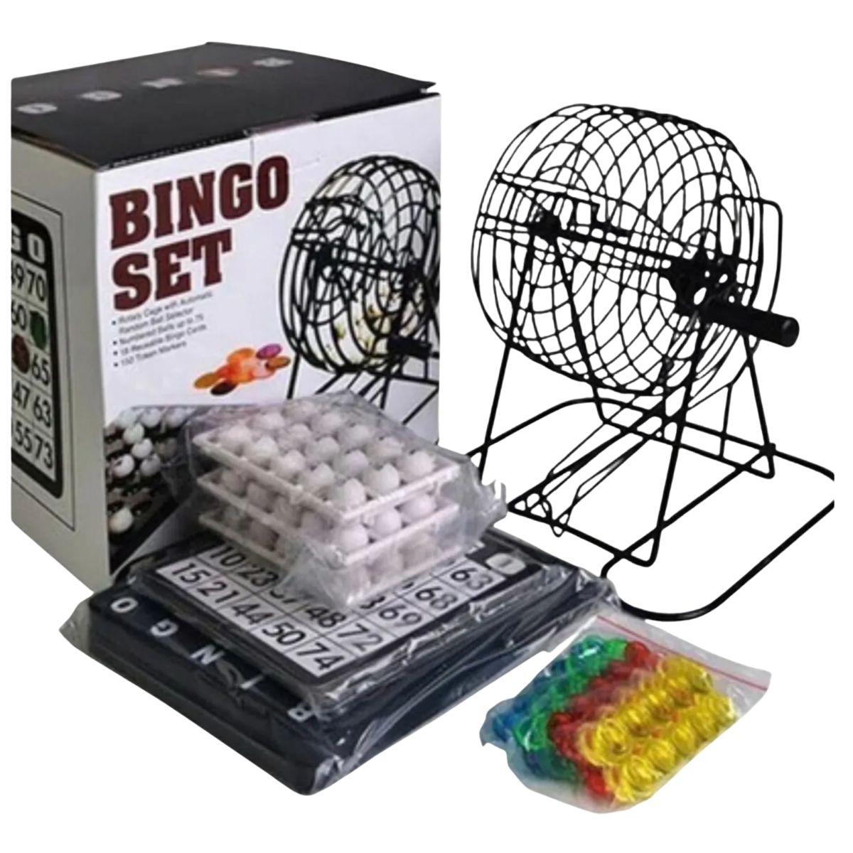 GENERICO - Bingo Set Lotto Tombola - Juego De Mesa Bingo