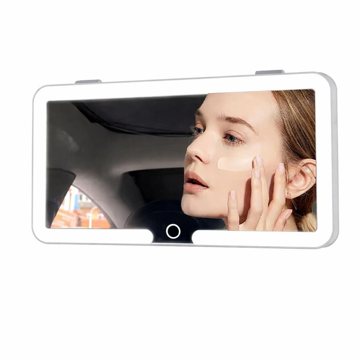 GENERICO - Espejo Para Auto Con Luz Led Espejo Visera Maquillaje