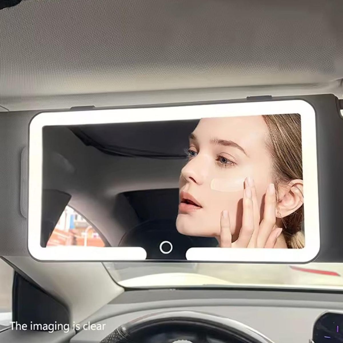 GENERICO - Espejo Para Auto Con Luz Led Espejo Visera Maquillaje