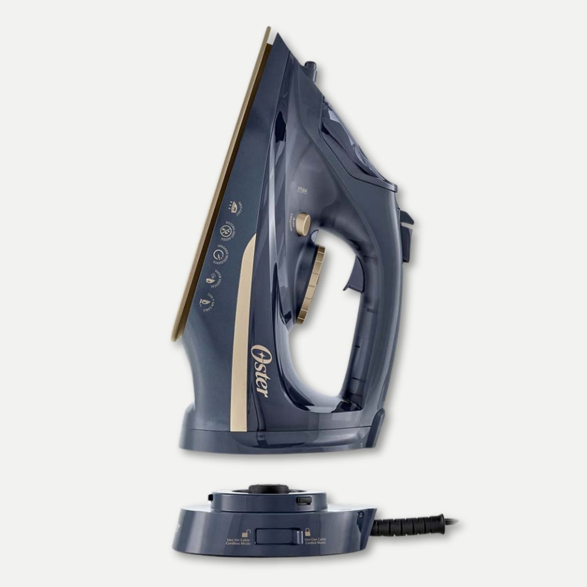 OSTER - Plancha de vapor inalámbrica Oster® 2 en 1 con suela de cerámica GCSTCC5000