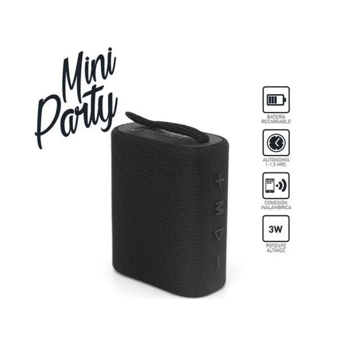FIDDLER - Parlante Portátil Bt TWS Fiddler Mini Party FD-3811 Negro