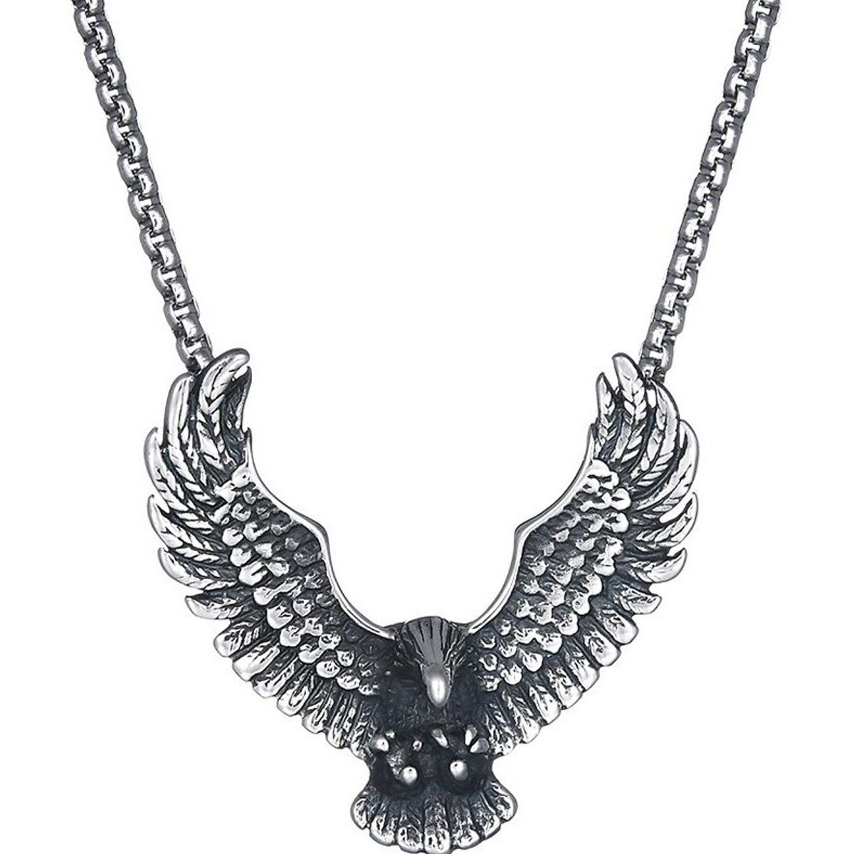 GENERICO - Collar Aguila Titanio Hombre Moda Masculina 2021