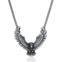 GENERICO - Collar Aguila Titanio Hombre Moda Masculina 2021