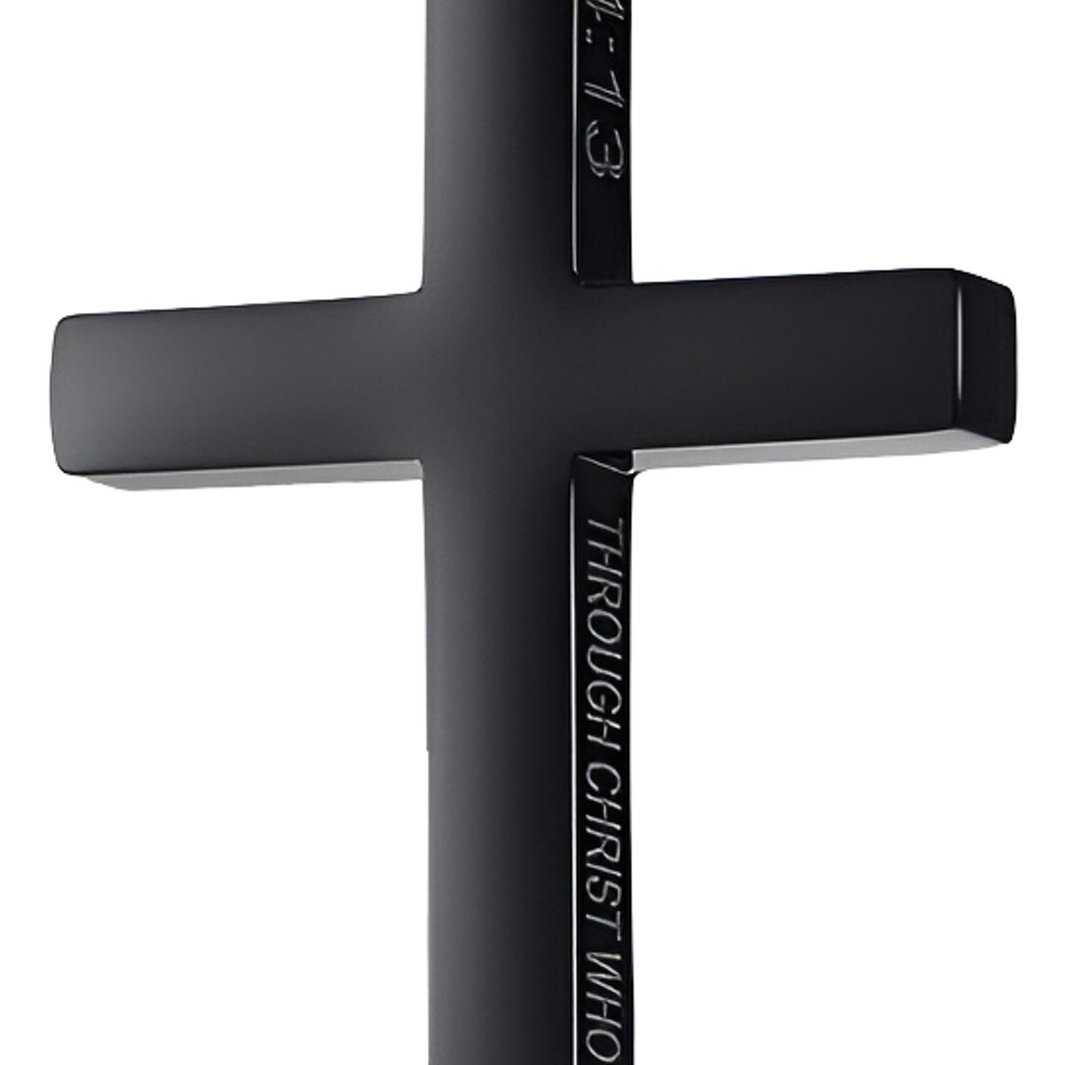 GENERICO - Collar Cruz Black Space Hombre Mujer Moda Masculina