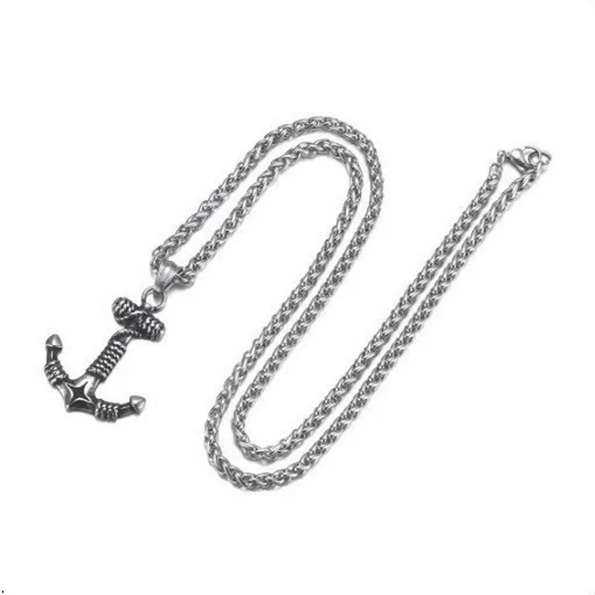GENERICO - Collar Ancla Hombre Man Moda Masculina 2021 2