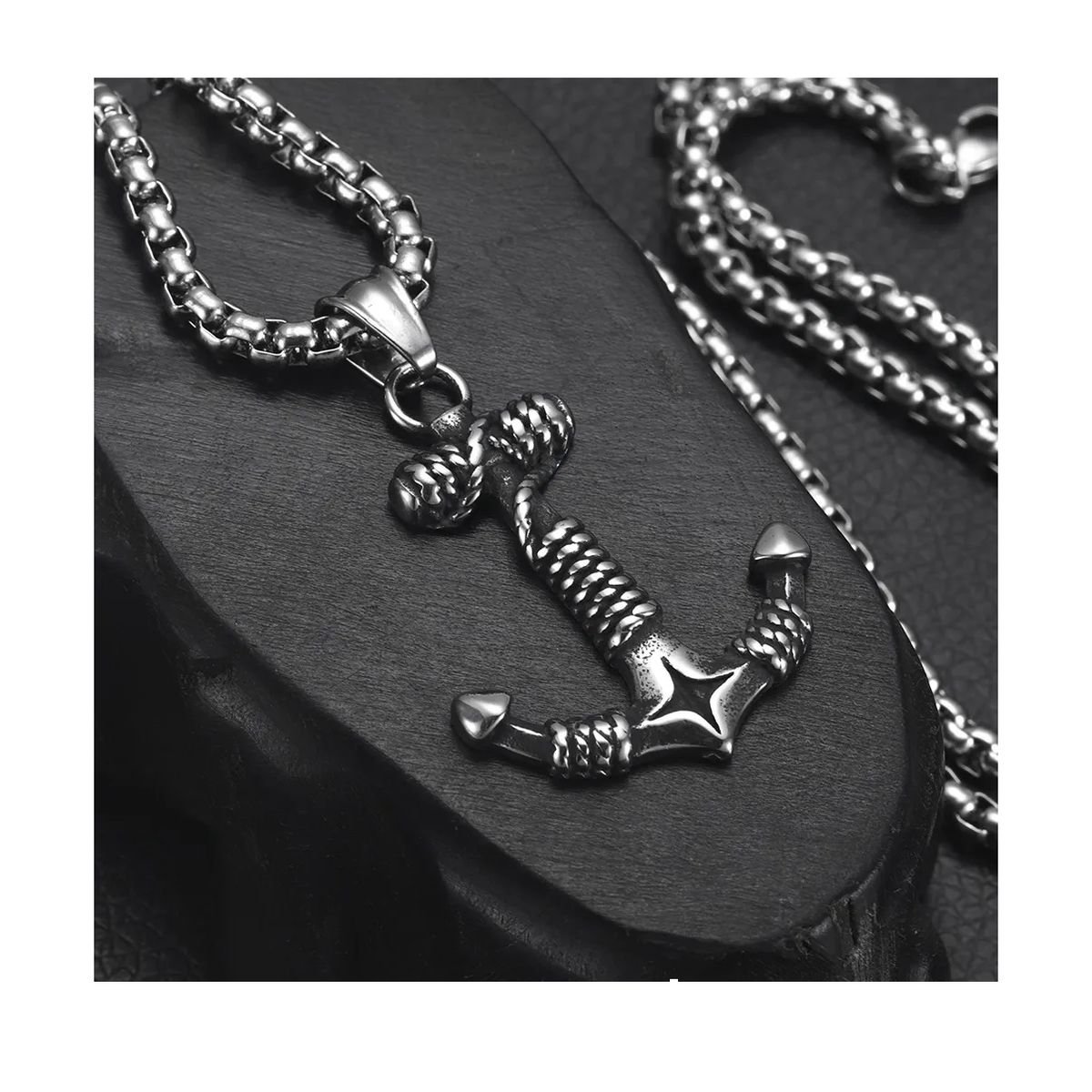 GENERICO - Collar Ancla Hombre Man Moda Masculina 2021 2