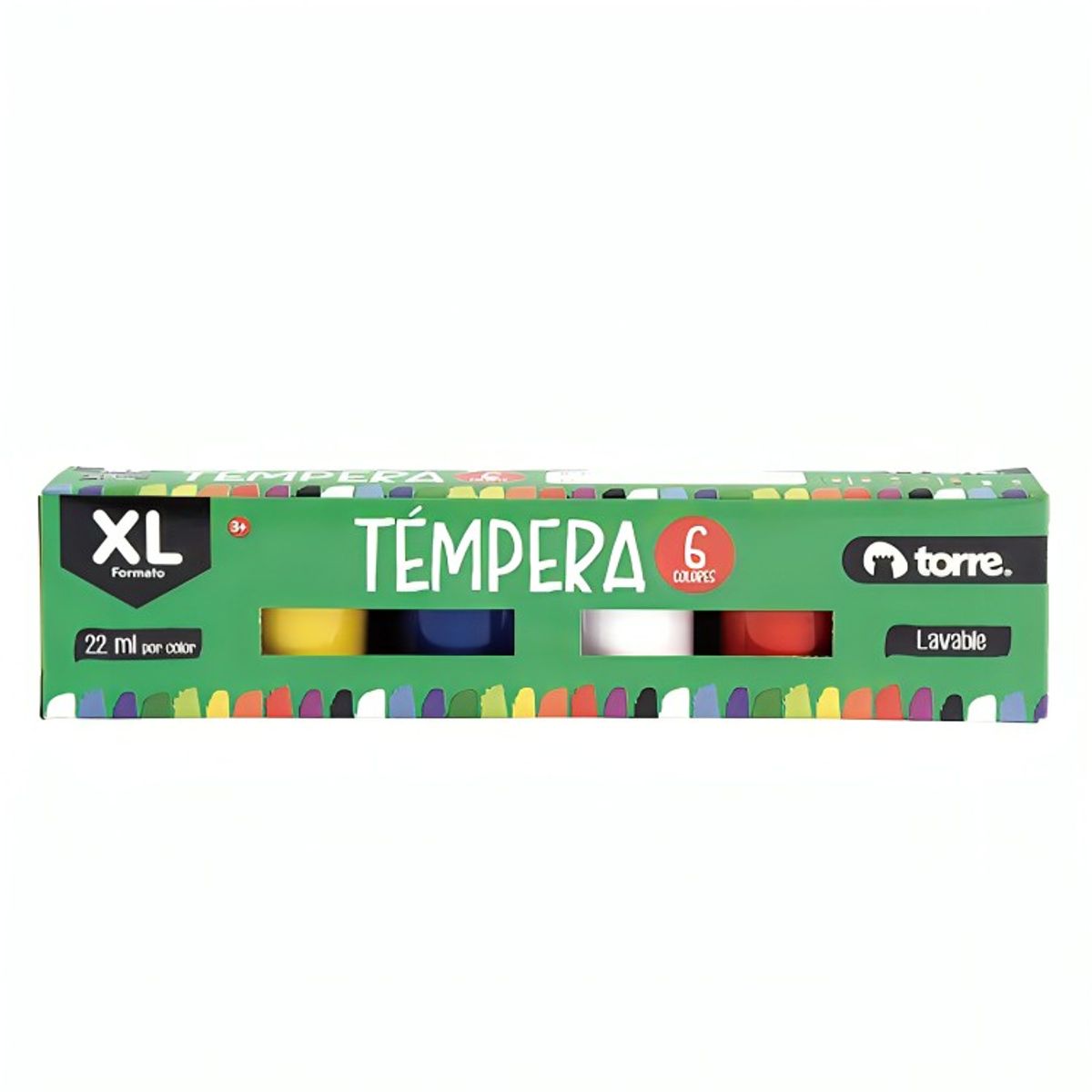 TORRE - Pack 4 Temperas 6 Colores  Torre