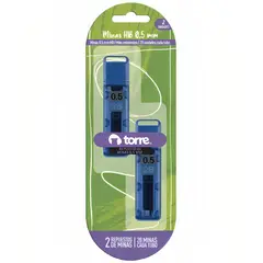 TORRE - Pack 4 Blíster 2 Repuestos Minas 0.5 mm 20 Und