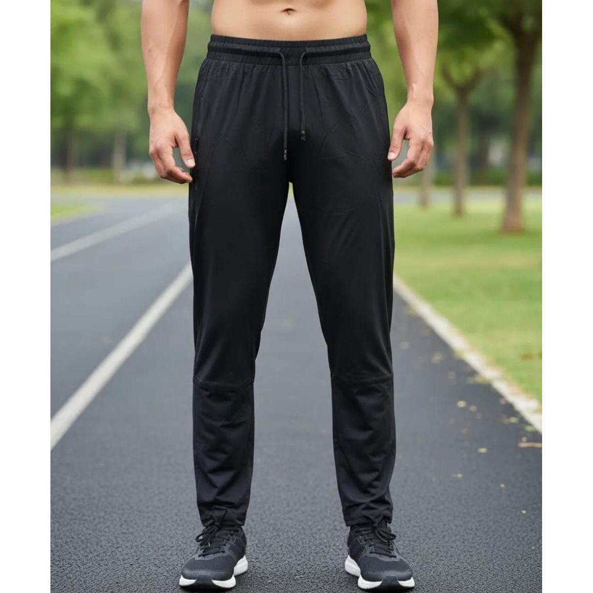 BLUE MOUNTAIN - BUZO FITNESS Y RUNNING LIGERO  SPANDEX SECADO RAPIDO