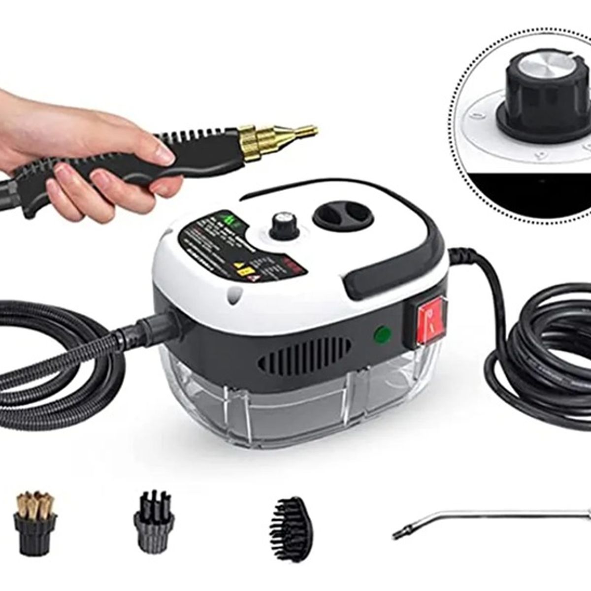 GENERICO - Maquina Vapor Limpiador Manual Alta Potencia Portátil 2500w