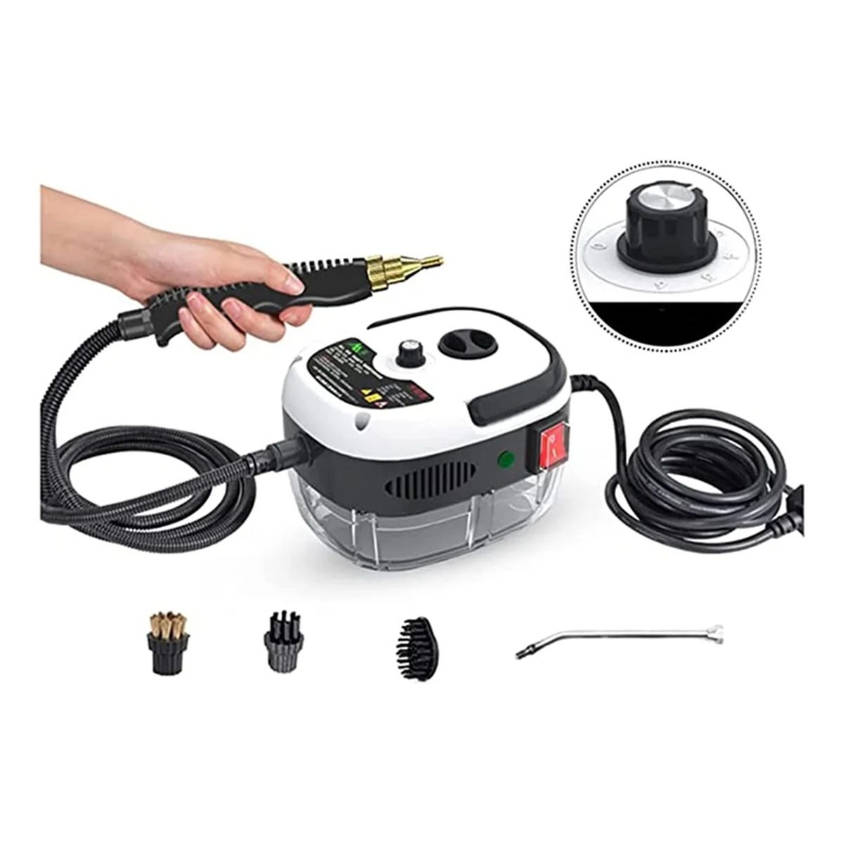 GENERICO - Maquina Vapor Limpiador Manual Alta Potencia Portátil 2500w