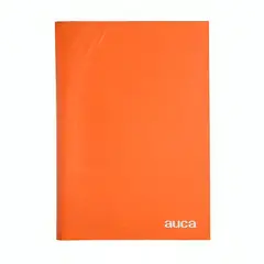 AUCA - Pack 4 Archivador Plastificado con Gusano Naranjo