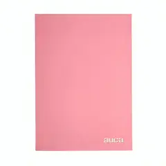 AUCA - Pack 4 Archivador Plastificado con Gusano Rosado