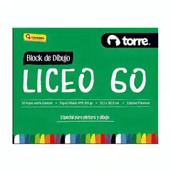 TORRE - Pack 4 Block de Dibujo Liceo 20 Hojas