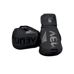 VENUM - GUANTES DE BOXEO PROFESIONAL ELITE BLACK MATTE 10 OZ