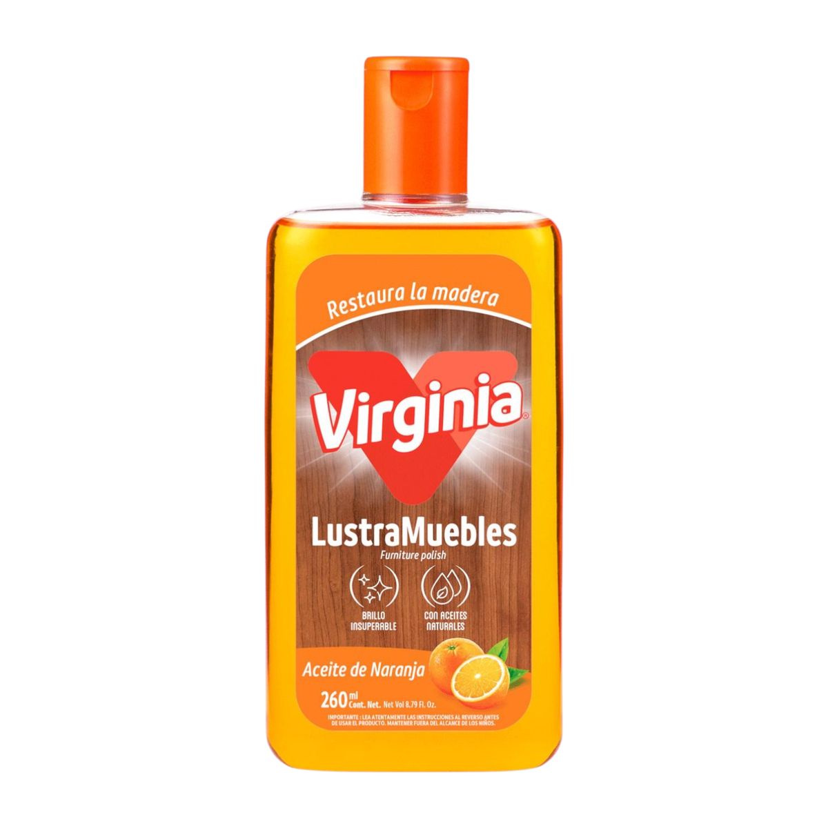 VIRGINIA - Virginia Lustra Muebles Aceite De Naranja 260 Ml